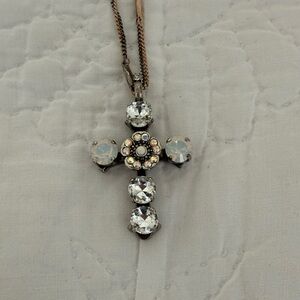 Mariana Silver Cross Pendant Necklace
